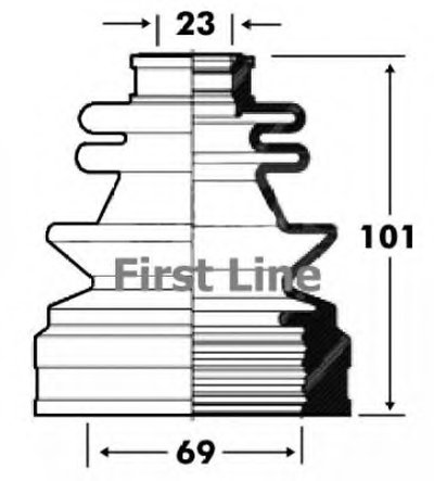 Пыльник, приводной вал FIRST LINE купить