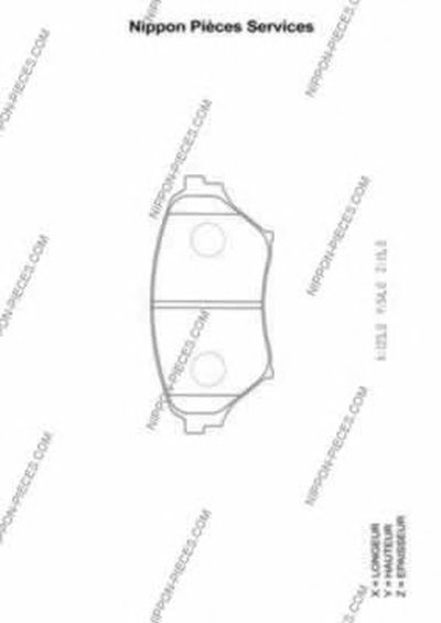 Комплект тормозных колодок, дисковый тормоз NPS купить