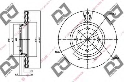 Тормозной диск DJ PARTS купить