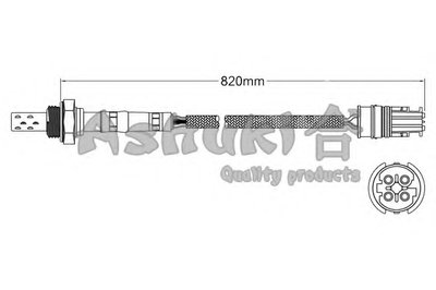 Лямда-зонд ASHUKI купить