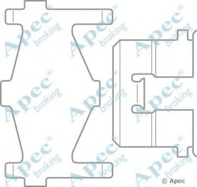 Комплектующие, тормозные колодки APEC braking купить