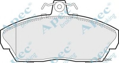 Комплект тормозных колодок, дисковый тормоз APEC braking купить
