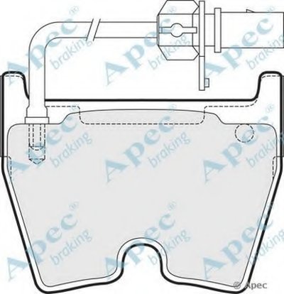 Комплект тормозных колодок, дисковый тормоз APEC braking купить