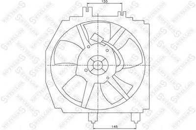 Вентилятор, охлаждение двигателя STELLOX купить