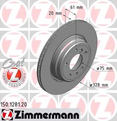 Тормозной диск COAT Z ZIMMERMANN купить