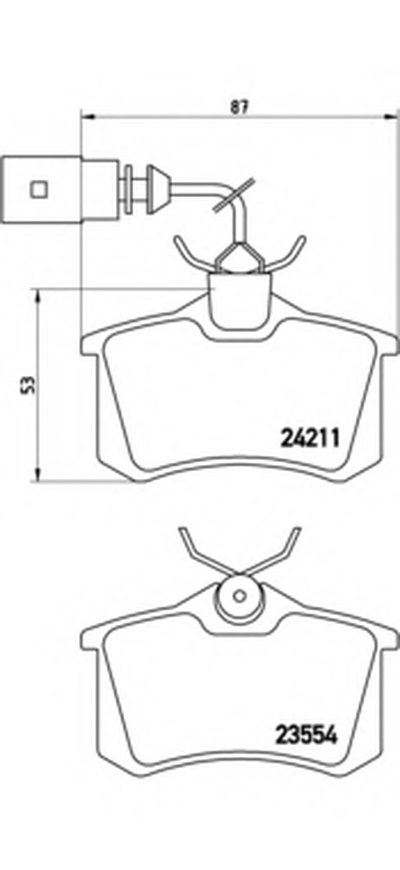 Комплект тормозных колодок, дисковый тормоз BREMBO купить