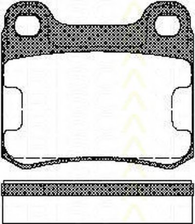 Комплект тормозных колодок, дисковый тормоз TRISCAN купить