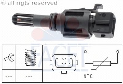 Датчик, температура впускаемого воздуха FACET купить