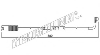 Сигнализатор, износ тормозных колодок TRUSTING купить