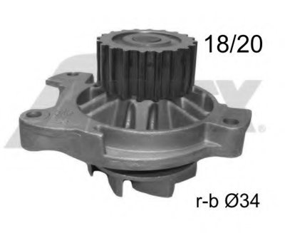 Помпа воды Audi 100/A6/VW Crafter/LT/T4/Volvo 940/V70 2.4D/TD/2.5/2.5TDI/SDI 90-13 (20z)