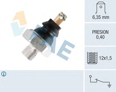 Датчик давления масла MB Sprinter 901-904/Vito (W638)/VW LT 2.3 95-06 (M12x1.5) 