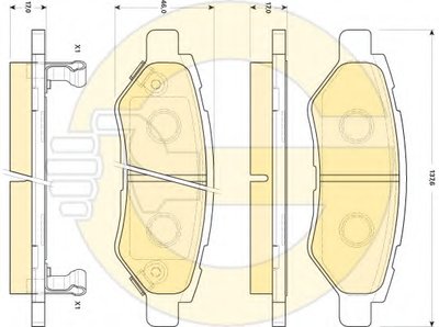 Комплект тормозных колодок, дисковый тормоз GIRLING купить