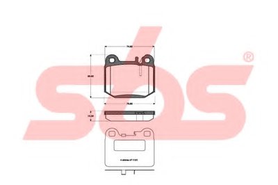 Комплект тормозных колодок, дисковый тормоз sbs купить