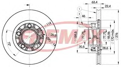 Тормозной диск Premium Carbon + FREMAX купить