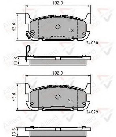 Комплект тормозных колодок, дисковый тормоз ANL Braking COMLINE купить