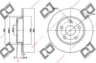 Тормозной диск DJ PARTS купить