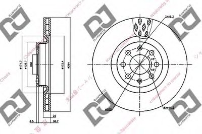 Тормозной диск DJ PARTS купить