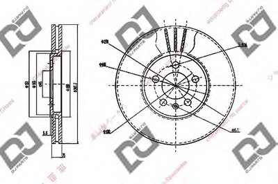 Тормозной диск DJ PARTS купить