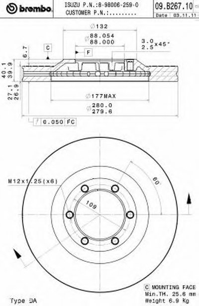 Тормозной диск BREMBO купить