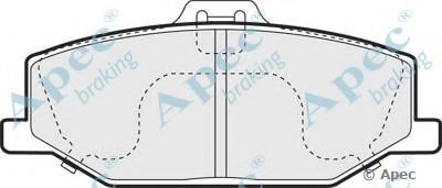 Комплект тормозных колодок, дисковый тормоз APEC braking купить