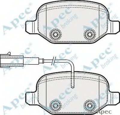 Комплект тормозных колодок, дисковый тормоз APEC braking купить