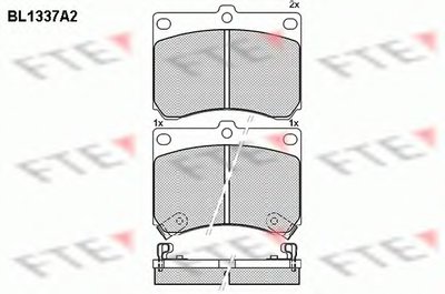 Комплект тормозных колодок, дисковый тормоз FTE купить