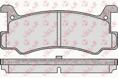 Комплект тормозных колодок, дисковый тормоз VILLAR купить