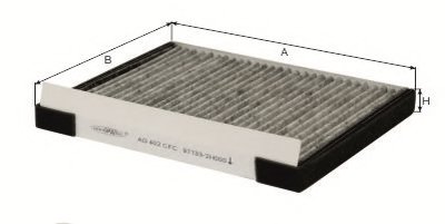 Фильтр, воздух во внутренном пространстве Cabin filter (Charcoal) for HYUNDAI/KIA GOODWILL купить