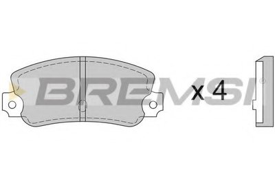 Комплект тормозных колодок, дисковый тормоз BREMSI купить
