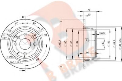 Тормозной диск R BRAKE купить