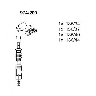 Провода зажигания BMW 3 (E46) 1.6-1.8 97-05/5 (E34) 1.8 94-95 (к-кт)