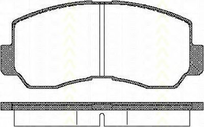 Комплект тормозных колодок, дисковый тормоз TRISCAN купить