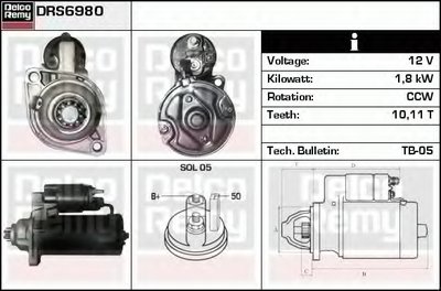 Стартер Remanufactured REMY (Light Duty) DELCO REMY купить