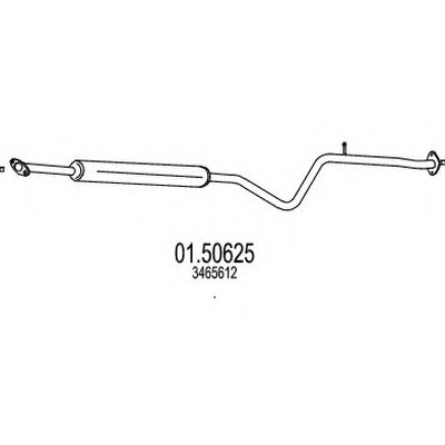 Средний глушитель выхлопных газов MTS купить
