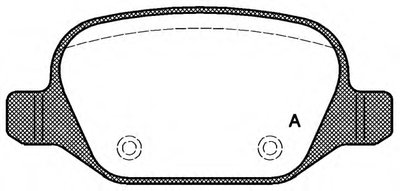 Комплект тормозных колодок, дисковый тормоз ADVANCE OPEN PARTS купить