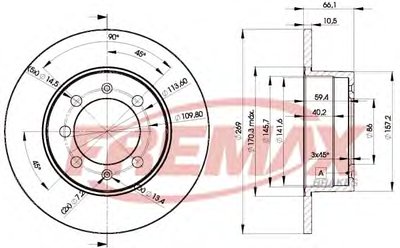 Тормозной диск Premium Carbon + FREMAX купить