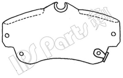 Комплект тормозных колодок, дисковый тормоз IPS Parts IPS Parts купить