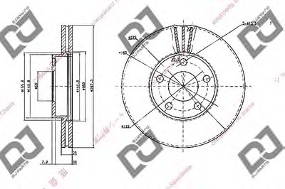 Тормозной диск DJ PARTS купить