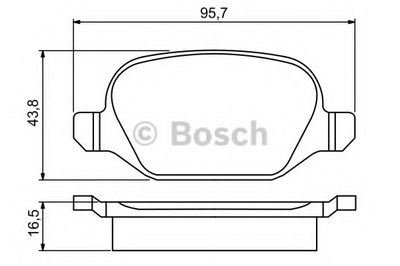 Комплект тормозных колодок, дисковый тормоз BOSCH купить