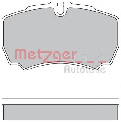 Комплект тормозных колодок, дисковый тормоз METZGER купить