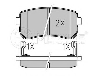 Колодки тормозные (задние) Hyundai Accent/I20/I30/Ix35/Sonata/Kia Ceed/Rio/Sportage 1.2-3.3 05-