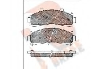 Комплект тормозных колодок, дисковый тормоз R BRAKE купить