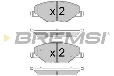 Комплект тормозных колодок, дисковый тормоз BREMSI купить