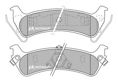 Комплект тормозных колодок, дисковый тормоз MOTAQUIP купить