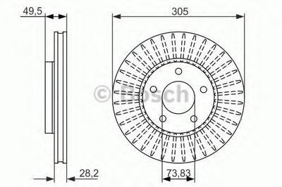 Тормозной диск BOSCH купить