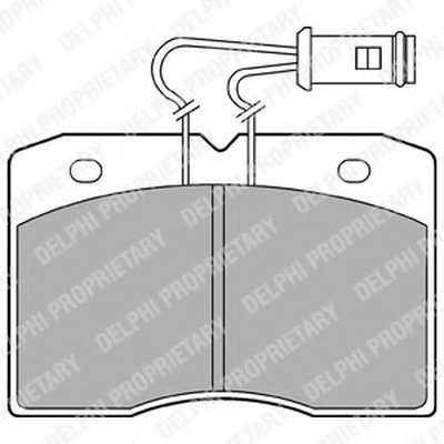 Комплект тормозных колодок, дисковый тормоз DELPHI купить