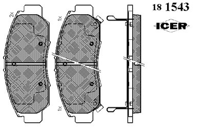 Колодки тормозные (передние) Honda Civic VIII/IX 06-/FR-V 04-/Accord VII/VIII 03-