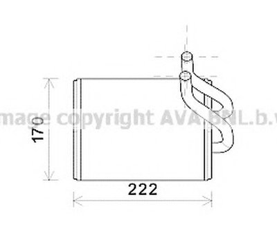 Теплообменник, отопление салона AVA QUALITY COOLING Купить