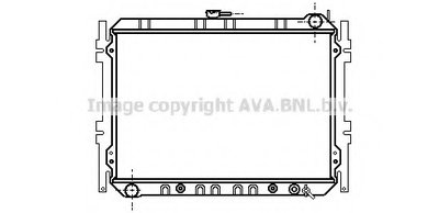 Радиатор, охлаждение двигателя AVA QUALITY COOLING купить
