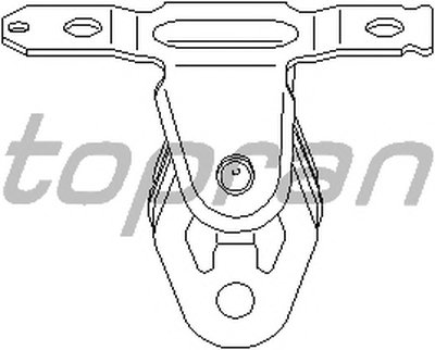 Кронштейн, глушитель TOPRAN купить
